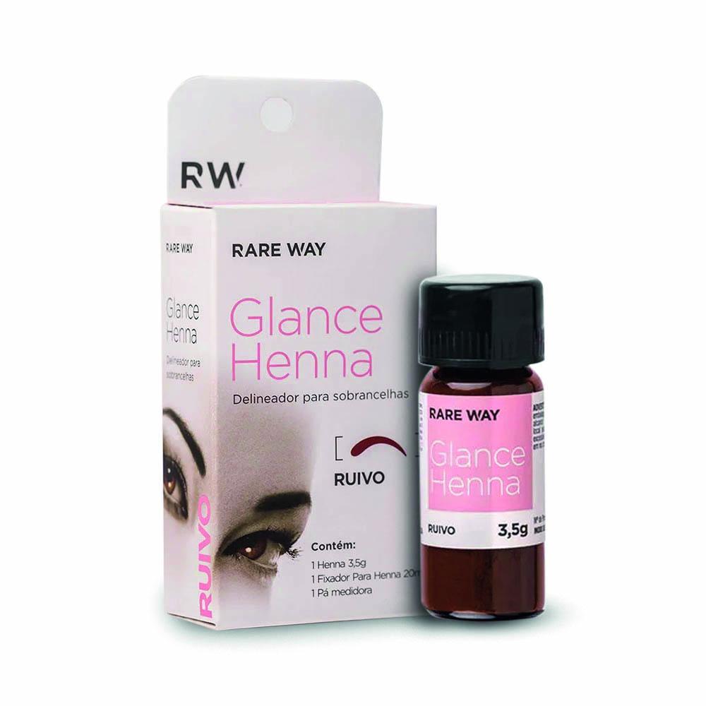 Henna Para Sobrancelha Glance Rare Way - Ruivo