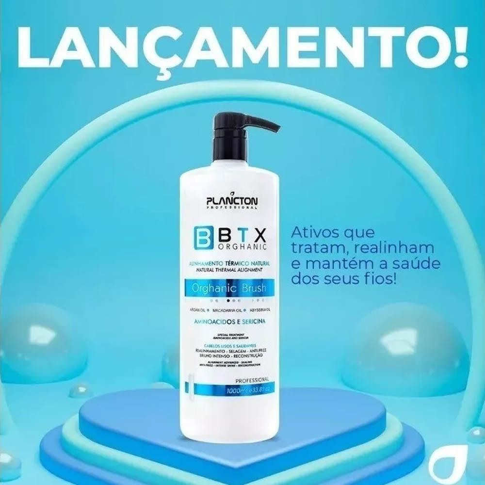 Alinhamento Térmico Btx Orghanic Brush Gloss Plancton 1 L