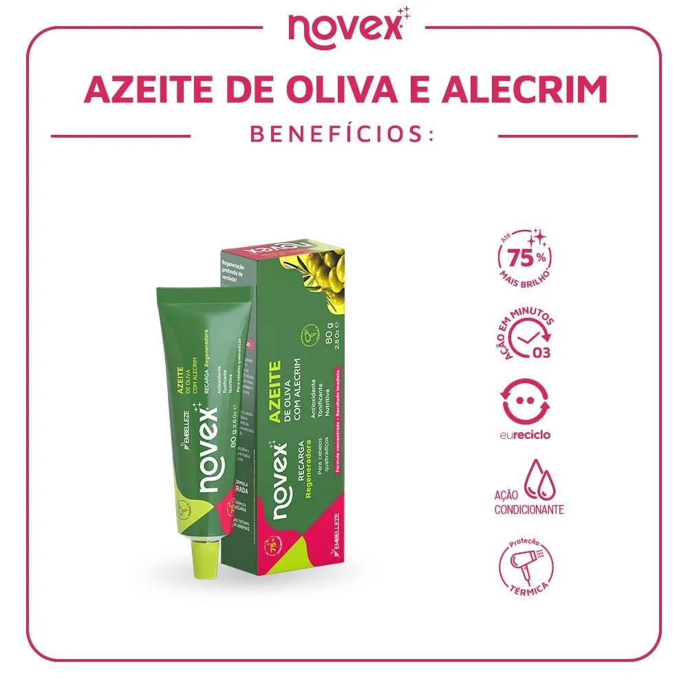 Máscara de Hidratação Novex Recarga Azeite de Oliva Com Alecrim