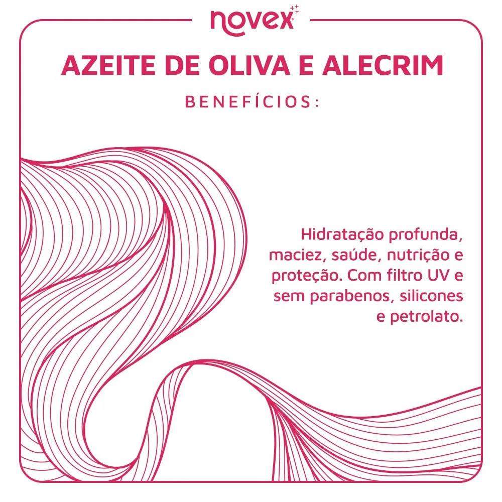 Máscara de Hidratação Novex Recarga Azeite de Oliva Com Alecrim