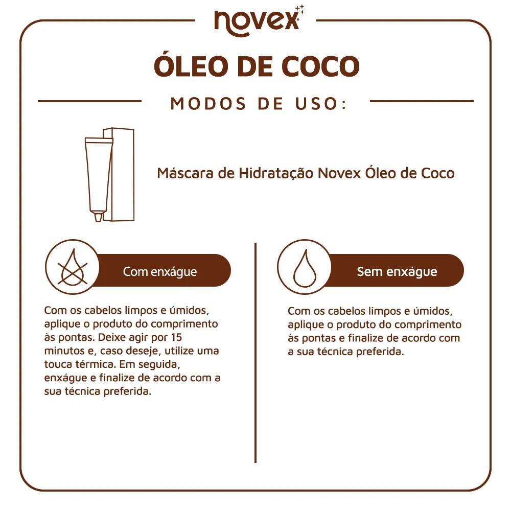 Máscara de Hidratação Novex Recarga Nutritiva Óleo de Coco 80g