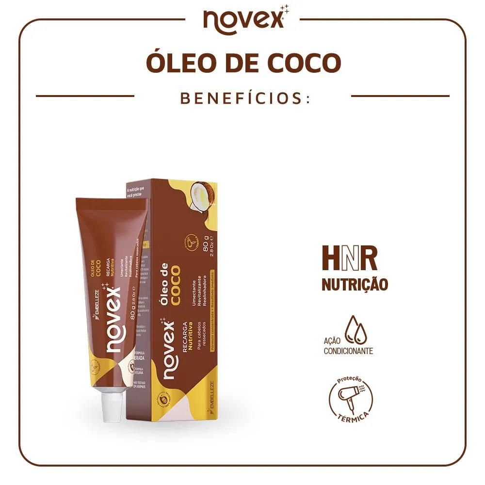 Máscara de Hidratação Novex Recarga Nutritiva Óleo de Coco 80g