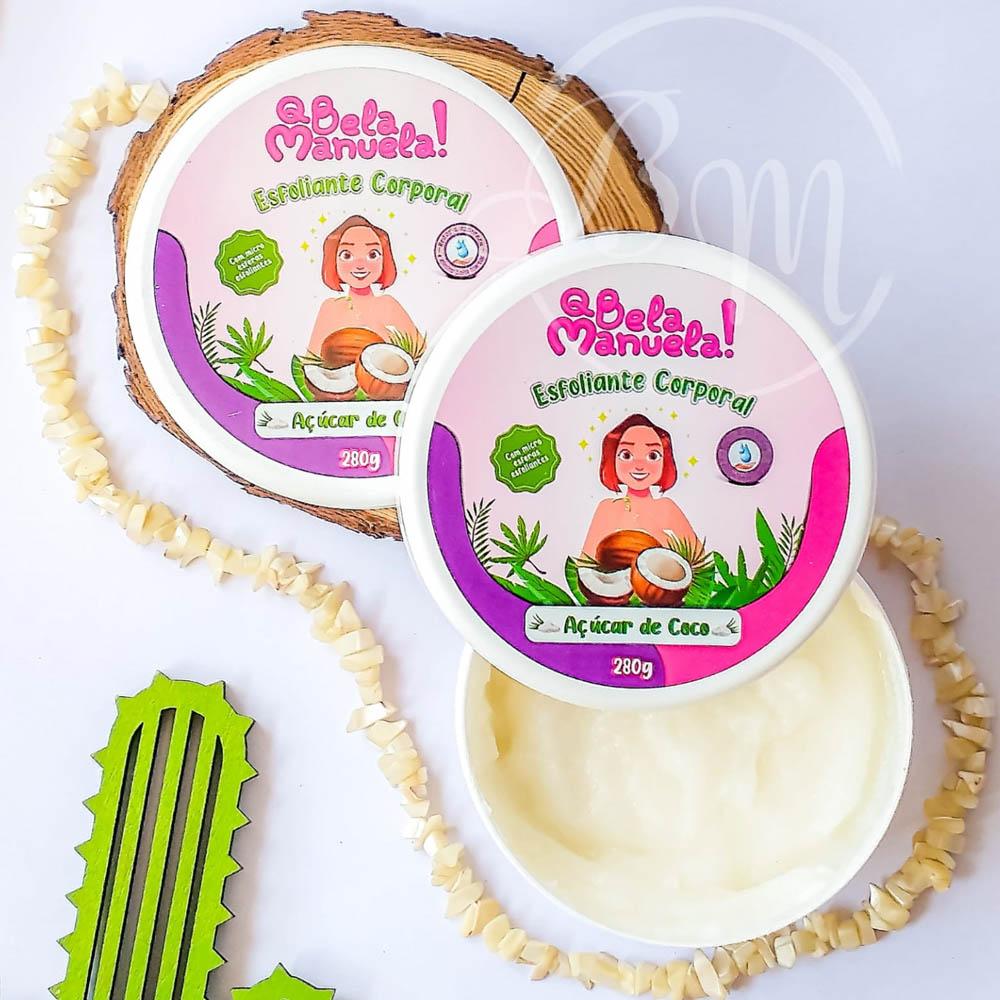 Esfoliante Corporal Açúcar de Coco Qbela Manuela