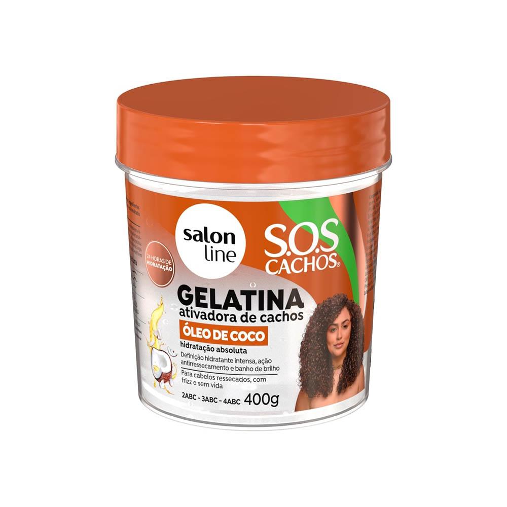 Gelatina Ativadora de Cachos Óleo de Coco - 400g 