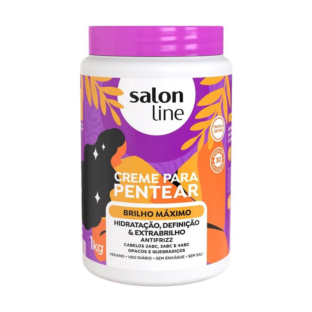 Creme Para Pentear Brilho Máximo Salon Line - 1kg