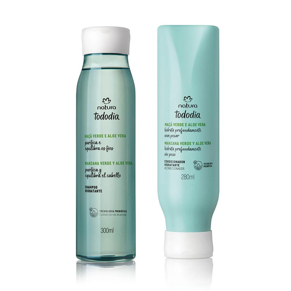 Kit Hidratante Natura Tododia Maçã Verde e Aloe Vera - 300ml