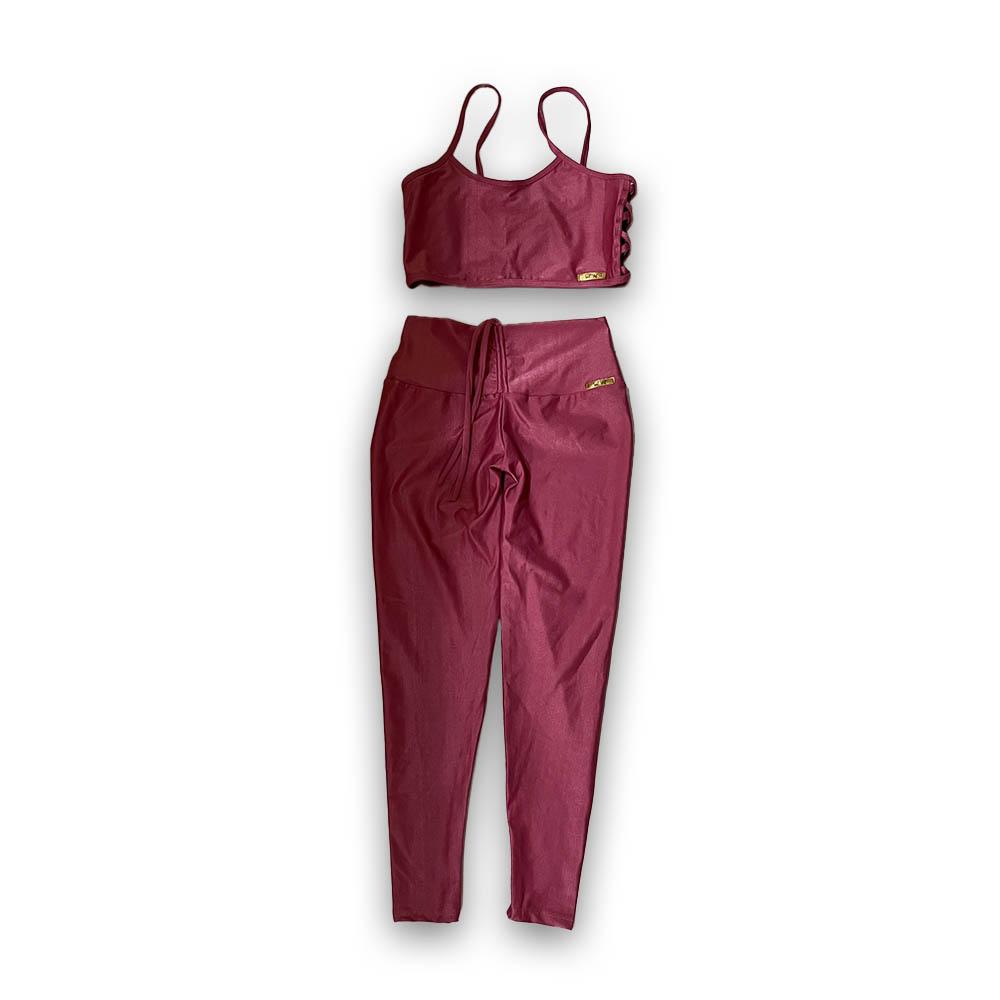 Conjunto Calça Legging Fitness Scarlate