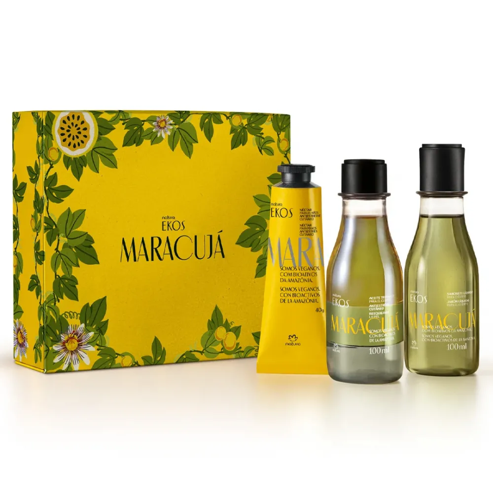 Kit Presente Natura Ekos Maracujá 3 Em 1