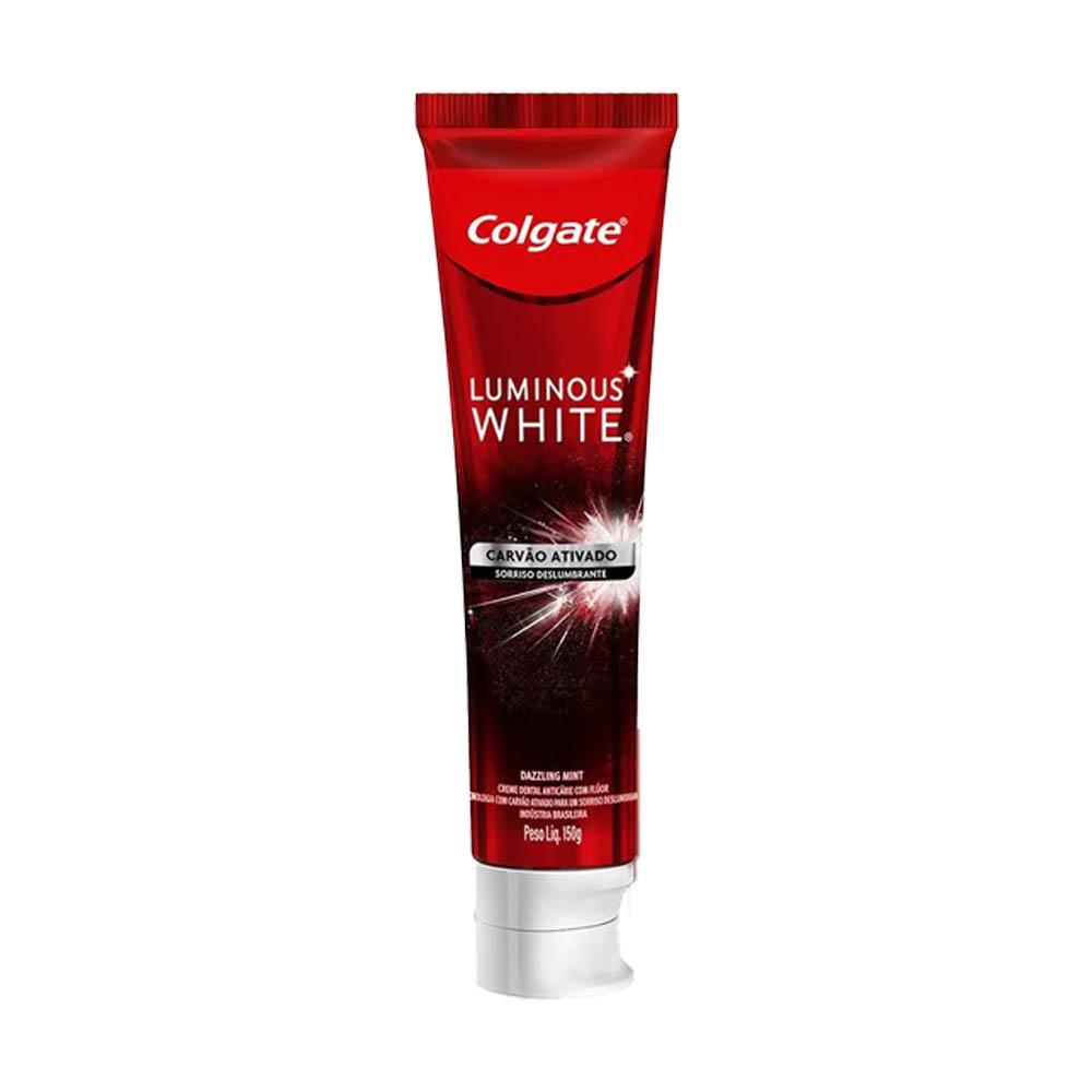 Creme Dental Colgate Luminous White Carvão Ativado - 150g