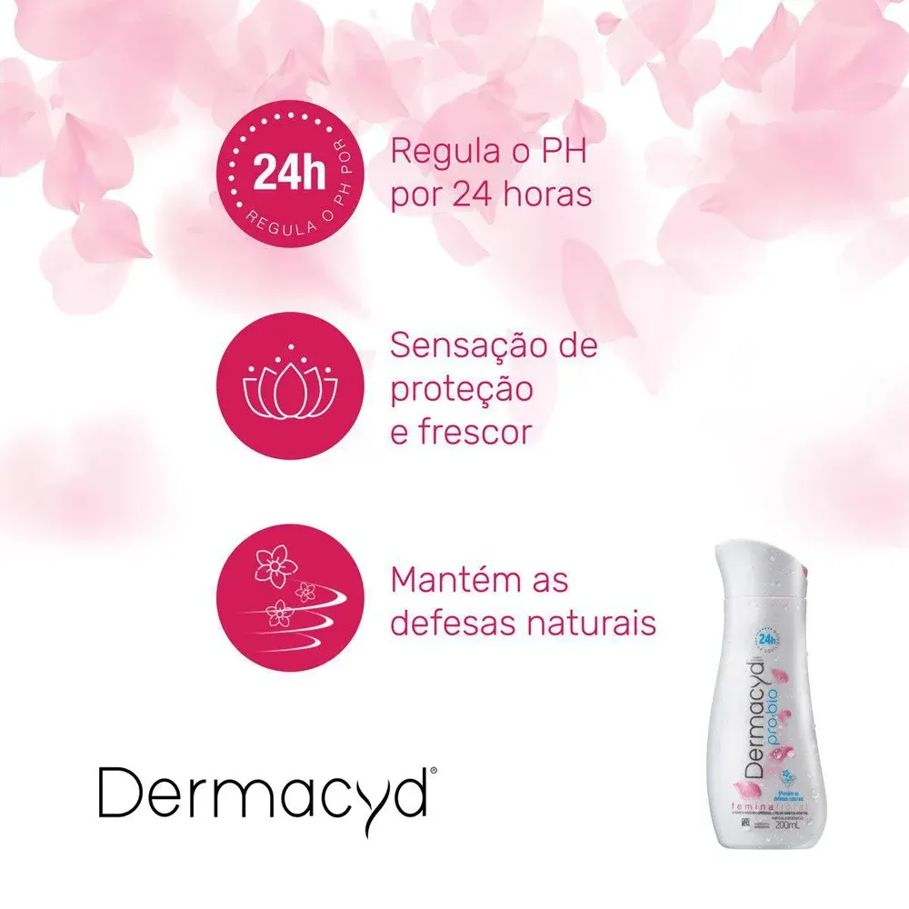 Sabonete Íntimo Femina Floral - Dermacyd - 200ml + 100ml