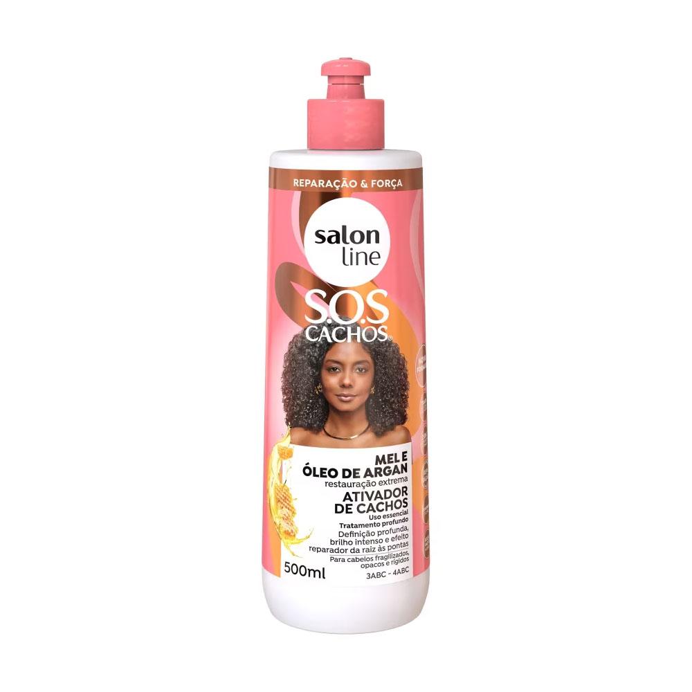 Ativador de Cachos Sos Cachos Mel e Óleo de Argan - 500ml