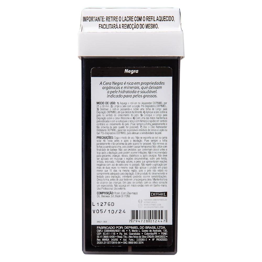 Cera Depilatória Roll-on Negra Depimiel - 100g