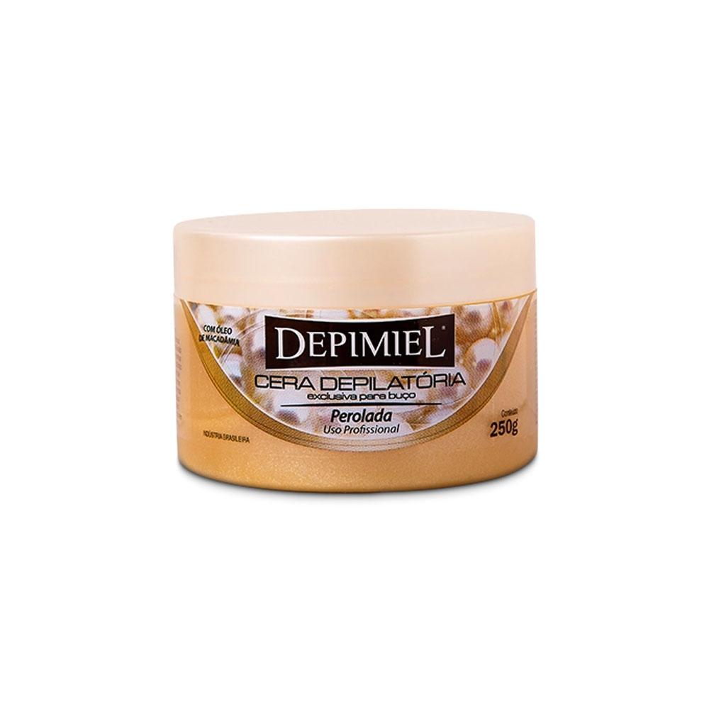 Cera Depilatória Em Pote Perolada Depimiel - 250g
