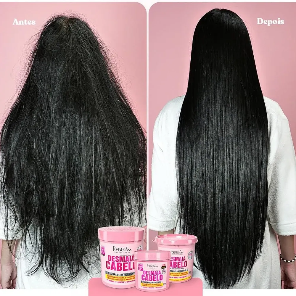 Máscara Ultra Hidratante Desmaia Cabelo Forever Liss 350g