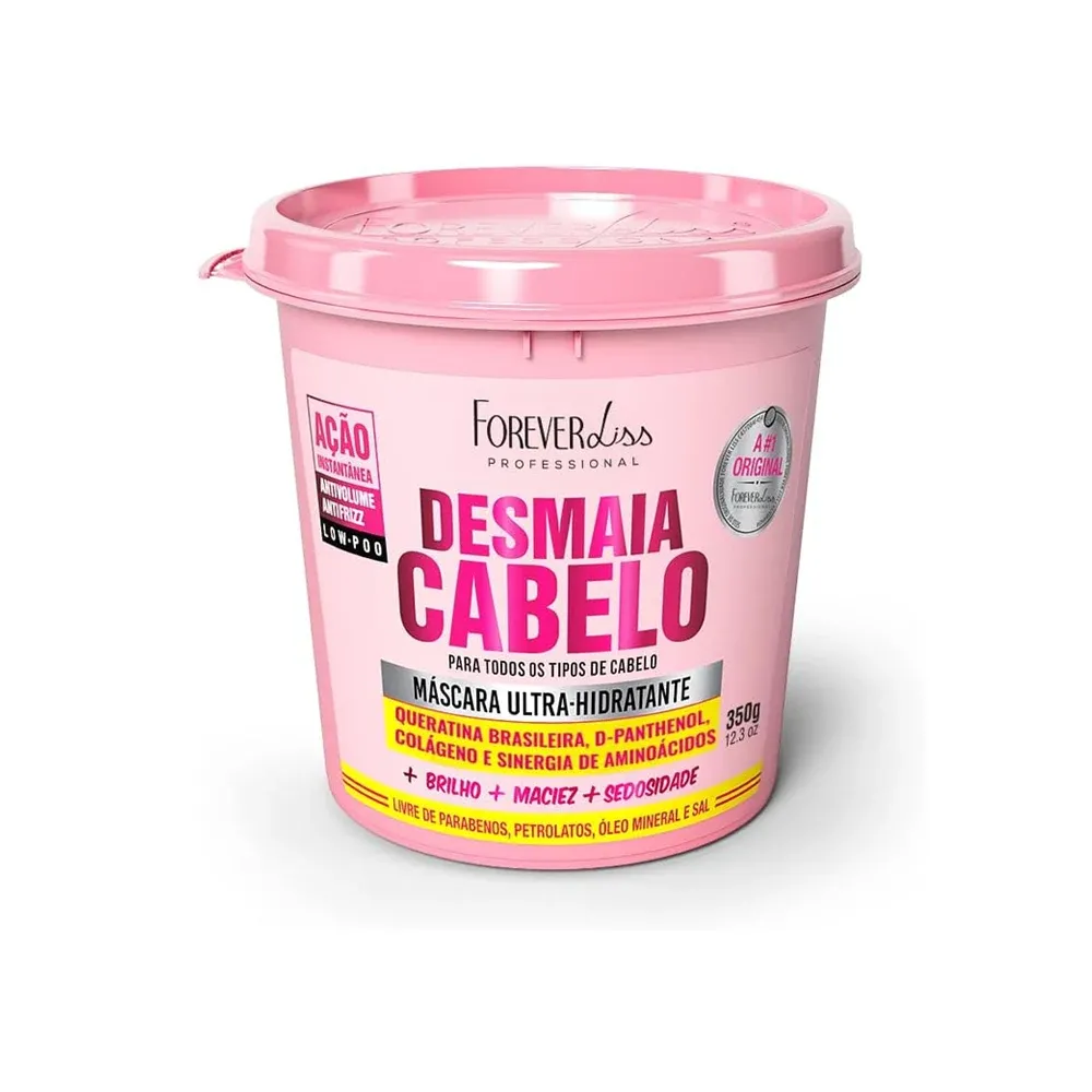 Máscara Ultra Hidratante Desmaia Cabelo Forever Liss 350g